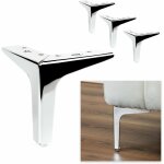 Mod�le lot de 4 pieds + 16 vis, hauteur 13 cm, pieds pour canap�s, meubles, armoires, fauteuils, pieds ...