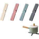 4 plat silicone dessous de plat pliable, dessous de plat pliables en silicone tapis pliables r�sistants ...