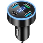 4 ports chargeur allume cigare usb c rapide, 50w qc3. 0&pd prise adaptateur allume cigare usb chargeur ...