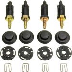 4 set kit de fixations couvre moteur 2. 0 hdi compatible avec citro?n berlingo c4 c5 xantia xsara et ...