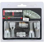 4 vis antivol 14x150 coniques l28mm - 2 cles avec numero de series - butzi 4 vis antivol 14x150 coniques l28mm - 2 cles avec numero de series - butzi
