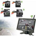 4 x camra de recul sans fil avec vision nocturne  120, aide au stationnement sans fil avec cran lcd ...