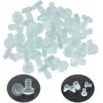 40 pcs butoir porte mural en silicone pare - chocs de table en verre avec tige tampon de porte caoutchouc ...