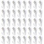 40 pcs crochet mural, crochets muraux pour cadre photo, kit de suspension de tableaux, non - trace crochets ...