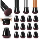 40 pi�ces protection pied de chaise, patins pour chaises en silicone avec feutre �paissi, noir patin ...