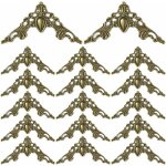 40 pi�ces vintage livre en m�tal coin protection album coin d�coratif protection couverture(bronze)