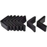 40 x 40 mm noir 8pcs casquette pieds chaise angle fer forme l patin meuble table embout capouchon corni�re ...