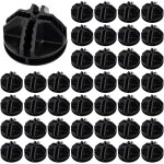 40pcs fils cube plastique abs connecteur cube de rangement blanc raccord meuble de rangement raccord ...