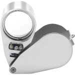 40x loupe bijoutier loupe de poche pliable loupe �clairante avec lumi�re led et uv lampe, convient pour ...