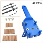 41pcs gabarit de percage tourillon guide de per�age chevilles bois gabarit de avec centreur tourillon ...