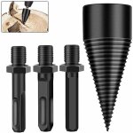 42mm foret de fendage de bois, fendeur de bois conique pour perceuse bois et fraise bois de chauffage ...