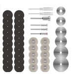 42pcs mini disque diamant � tron�onner, disques de coupe pour dremel, hss en r�sine lame scie circulaire ...