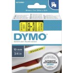 Ruban d'tiquetage dymo d1 45808 couleur de ruban: jaune couleur de police:noir 19 mm 7 m