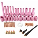 Vurahome - 46 pieces / ensemble tig gaz lentille collet corps buse d'alumine kit assorti pour sr wp - ...