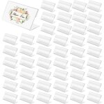 48 pi�ces porte �tiquettes de prix, support d'affichage de prix en acrylique transparent supports d'�tiquettes ...