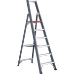 Altrex - escabeau � marches en aluminium, acc�s un c�t�, avec