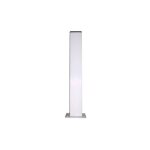 4m ? potelet en acier galvanis� h1500mm ? section 60x40mm ? platine 120x120mm ? couleur blanc 9010 pour ...