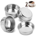 4pcs 51mm filtre � caf�, filtre � caf� r�utilisable filtre � caf� en acier inoxydable 51mm, porte filtre ...