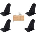 4pcs adjustable legs furniture legs kitchen legs counter bar table tv table legs black