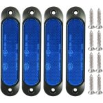 4pcs bleu 10v - 30v marqueur lat�ral avant 27 led remorque camion, marqueur led arri�re remorque parking ...