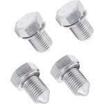 4pcs carter d'huile moteur de voiture, bouchon de vidange d'huile universelle, bouchon de vidange d'huile ...