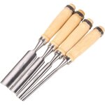 4pcs ciseaux � bois professionnels, jeu de ciseaux tranchants, couteau sculpture bois, outil de gravure ...