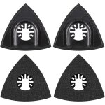 4pcs delta patin de pon�age 80mm multi - outil accessoires pour patin de fixation, lame � multi outil, ...