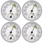 4pcs hygrom�tre thermom�tre, thermom�tre hygrom�tre, thermom�tre d'int�rieur et d'ext�rieur station m�t�o ...