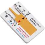 4pcs jauge profondeur pneu, jauge de profondeur de pneu en plastique, 0 - 20mm outil de mesure de bande ...