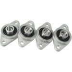 4pcs kfl08 alliage de zinc de 8mm portant l'alignement du roulement � bride de bloc d'oreiller?argent? ...