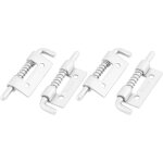 4pcs loquet a ressort targette a ressort verrou de porte serrure pour meuble portail garage acier inox ...