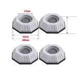 A 4pcs am�liorer patins anti vibration, tapis machine � laver anti vibration, tampons a pied machine ...
