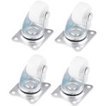 4pcs roulettes pivotantes universelles, roues pivotantes 25 mm, roulette lourde roues silencieuses maximale ...