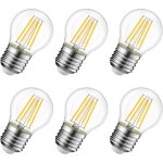 4w ampoule led filament e27 g45, equivalent � ampoule incandescence 40w, 470lm 2700k blanc chaud, ampoule ...