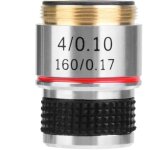4x 185 objectif achromatique de microscope biologique 160 / 0, 17 pour les pi�ces d'objectif objectif ...