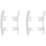 4x embout guidage de lame de volet roulant en pvc blanc coulisse maintien treuil fen�tre store ouverture ...