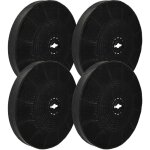 4x filtres � charbon actif remplacement pour gorenje 185358 pour hotte aspirante - 19 cm - vhbw