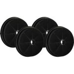 4x filtres � charbon actif compatible avec rosieres sed65xe, ktr90xe, ktr110xe, ktr110x, kt90pe, kt90pa, ...