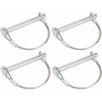 4x goupille  arceau diamtre 8mm x longueur 45mm rapide acier clip circlip remorque vlo tracteur motoculteur ...