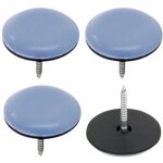 4x patin glisseur téflon teflon ptfe 20 mm à clouer clou protection sol pied chaise meuble 4x patin glisseur téflon teflon ptfe 20 mm à clouer clou protection sol pied chaise meuble