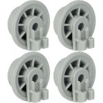 Vhbw - 4x roulette pour panier inf�rieur compatible avec bosch lave - vaisselle - diam�tre 35 mm