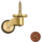 4x roulettes (roues en caoutchouc), roulettes de meubles en laiton, roulant silencieusement, adapt�es ...