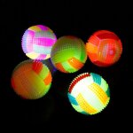 5 balles rebondissantes lumineuses anti - stress avec pics souples - jouets �ducatifs et �quipement de ...