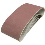 5 bandes abrasives 100 x 610 mm grain 120 silverline 846448