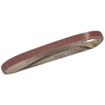 5 bandes abrasives 13 x 457 mm grain 80 silverline 740136