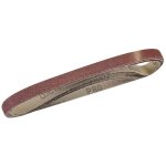5 bandes abrasives 13 x 457 mm grain 80 silverline 740136