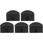 5 crochets autocollants pour casquettes, porte - bijoux et �couteurs - noir