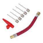 5 embouts de gonflage pour pompe embouts de gonflage pour ballons foot, basket, rugby, handball. pompe ...
