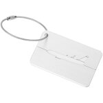 5 �tiquettes de bagage en alliage d'aluminium pour valise - identification voyage (argent)