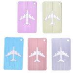 5 �tiquettes d'identification en alliage d'aluminium pour bagages et valises de voyage